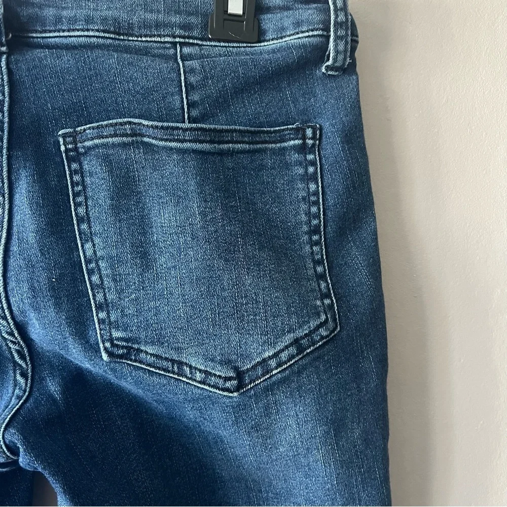 Free People We The Free Jet Low Rise Skinny Blue Jeans Size 28
